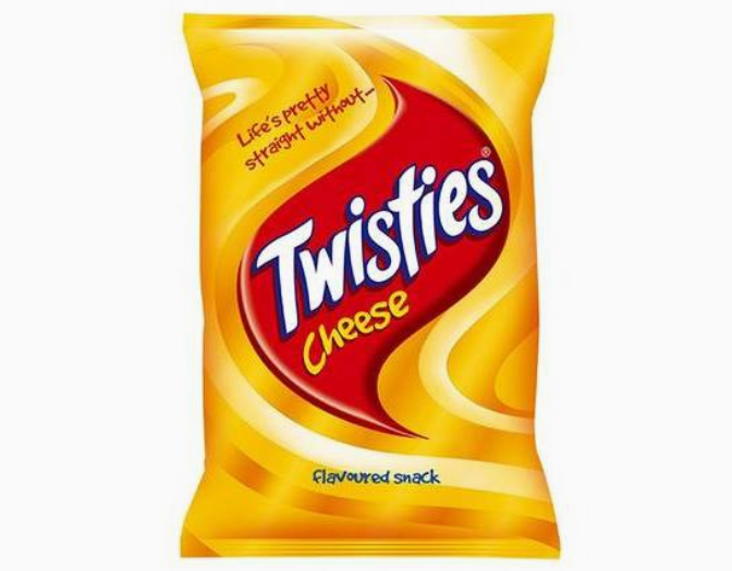 Twisties Cheese Snacks Party Size Bag 270g