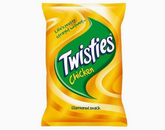 Twisties Chicken Snacks Party Size Bag 270g